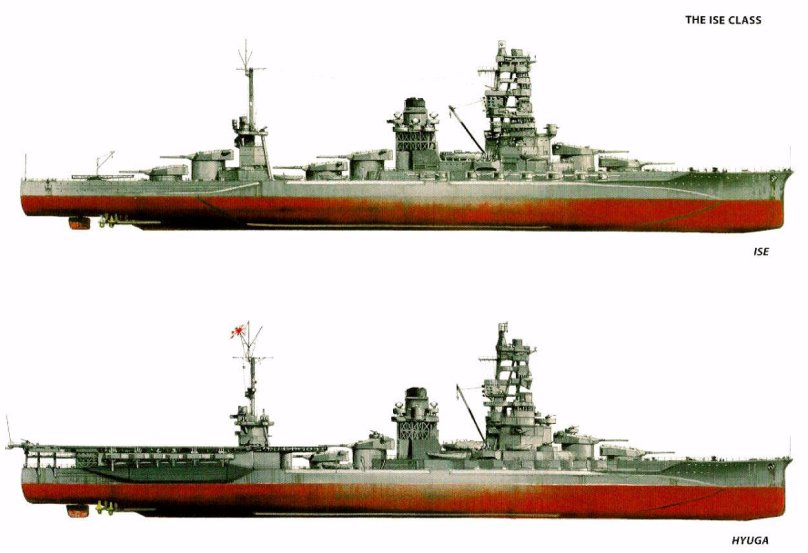 Японский авианесущий линкор Исе