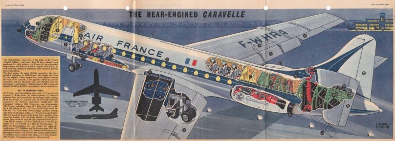 Se-210 Caravelle чертежи