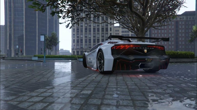 Ламборджини под дождем