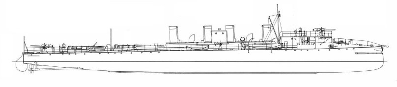 Миноносец Грозный 1904 модель