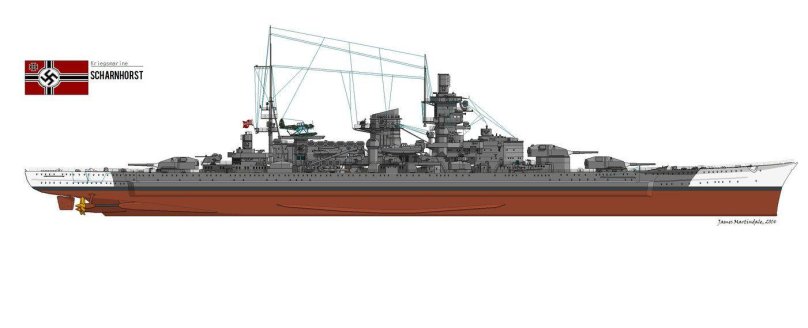 Линкор Шарнхорст 1936