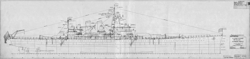 USS North Carolina чертежи