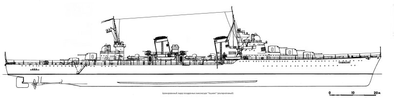 Ташкент Лидер эскадренных миноносцев чертежи