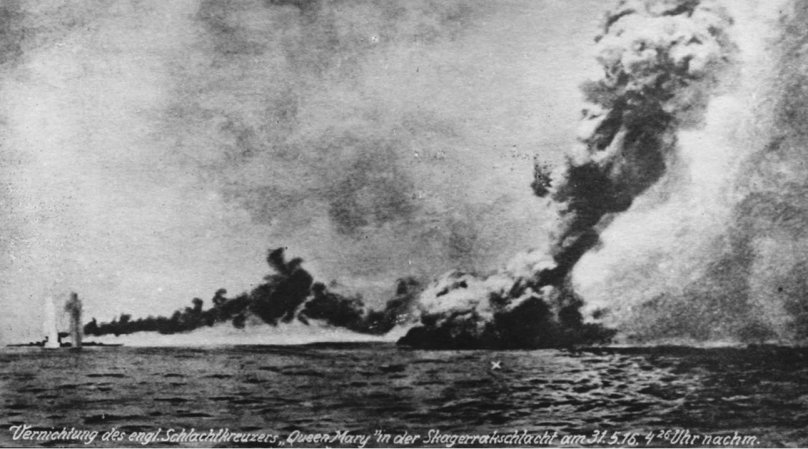 Ютландское сражение взрыв куин Мэри