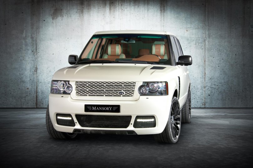 Белый range Rover l322