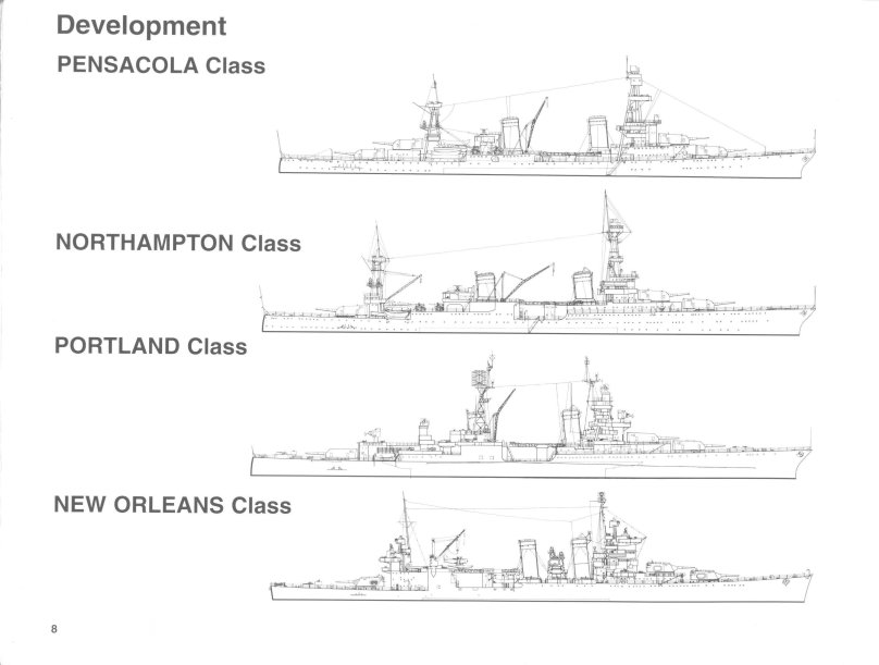Тяжелый крейсер Нортхэмптон чертежи
