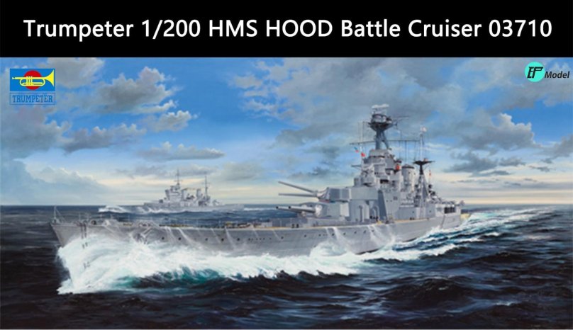 Корабль HMS Hood Trumpeter 1/200