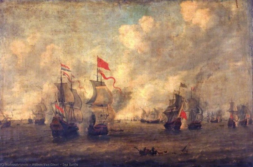 Виллем Ван де Вельде морской бой