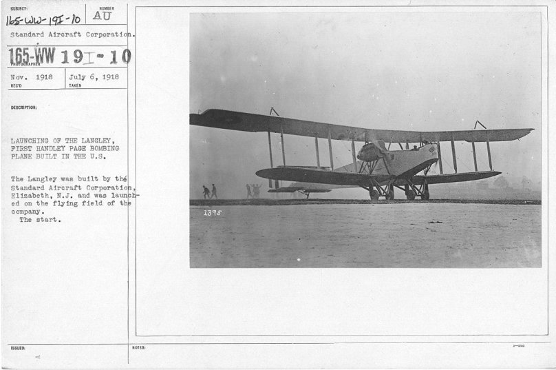 Handley Page 0/400 уголок неба