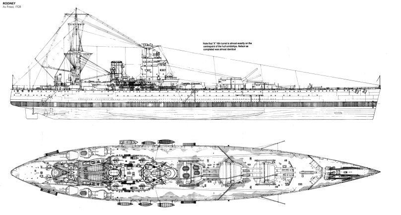 Линкор Ришелье чертежи