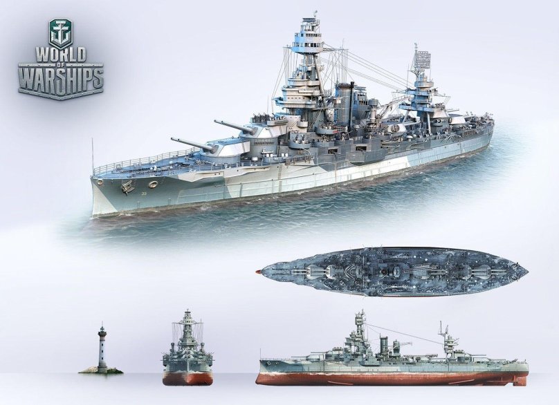 Корабль Миссури в World of Warships