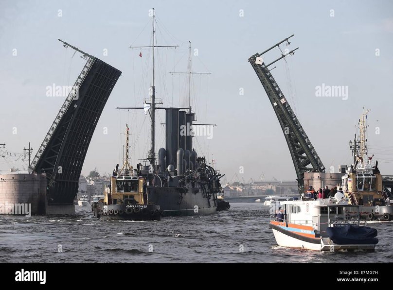 Крейсер Аврора буксировка