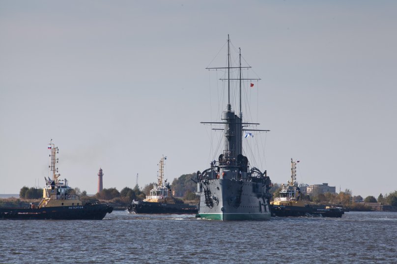 Аврора в Кронштадте