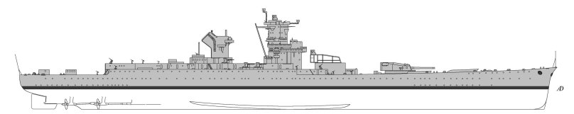 Линкор Ришелье чертежи