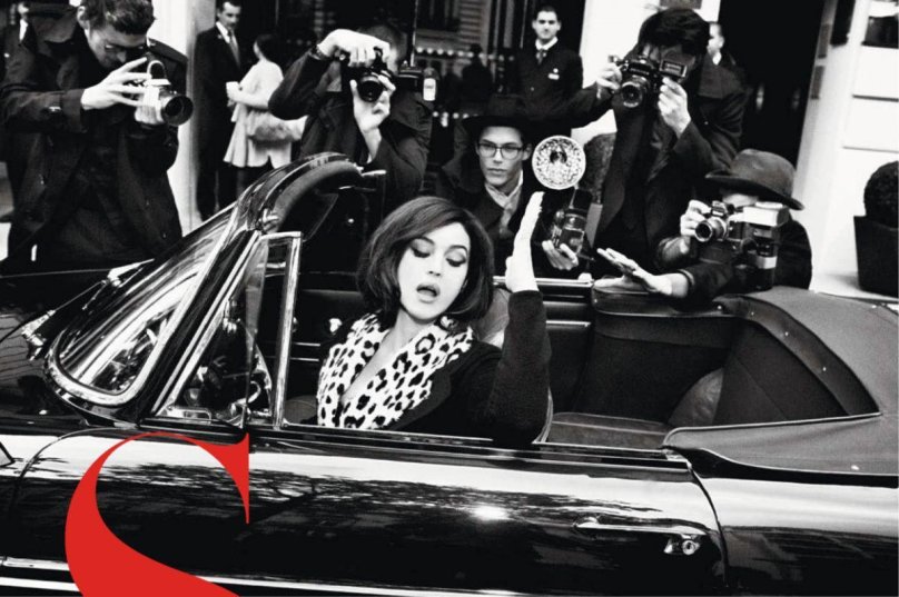 Моника Белуччи и машина