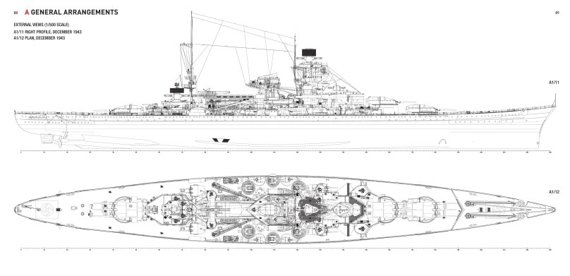 Линкор Шарнхорст чертежи