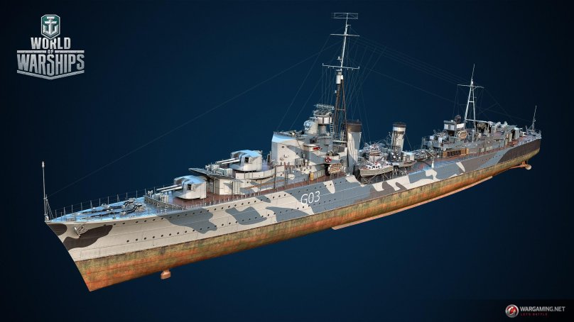 Эсминец Cossack World of Warships