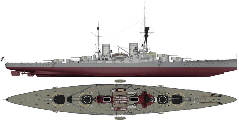 Крейсер и линкор 4700 600 2500