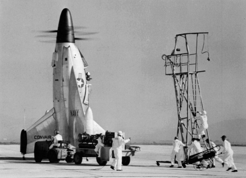 Самолет Convair XFY-1 Pogo
