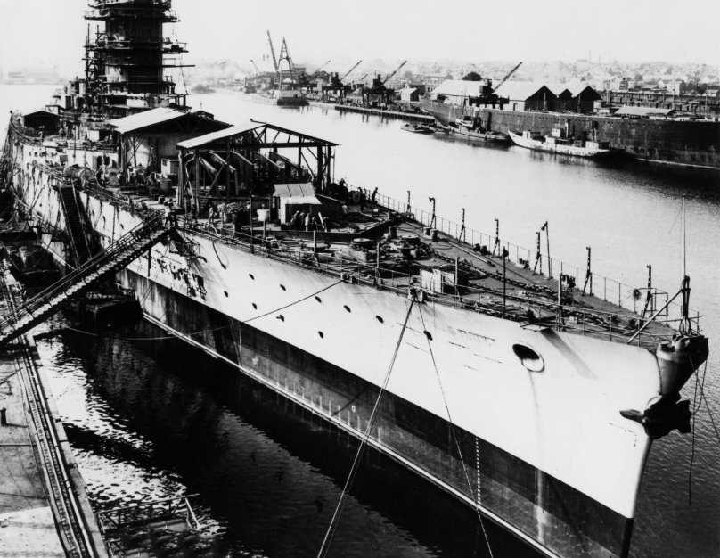 Французского линкора «Страсбург»