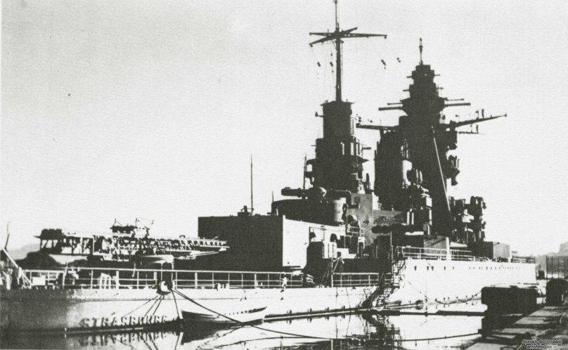 Французского линкора «Страсбург»