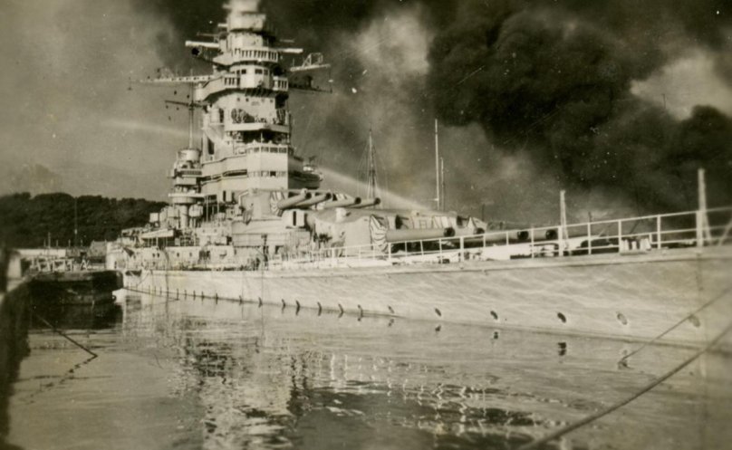 Французского линкора «Страсбург»