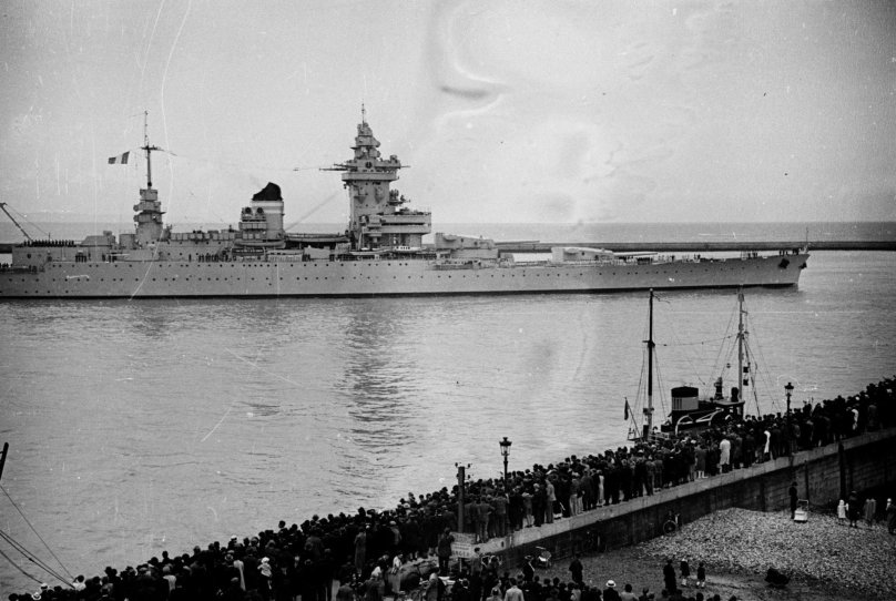 Французского линкора «Страсбург»