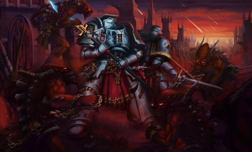 Вархаммер 40000 серые Рыцари