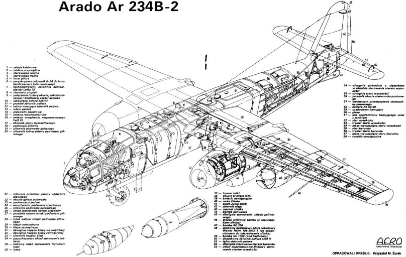 Ar 234 b-2 чертежи