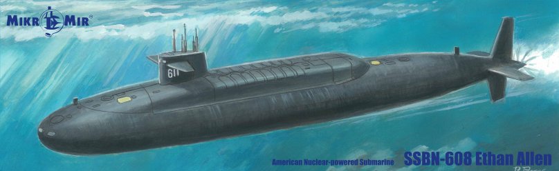 Hobby Boss 83532 сборная модель подлодки Russian Navy Typhoon class SSBN (1:350)