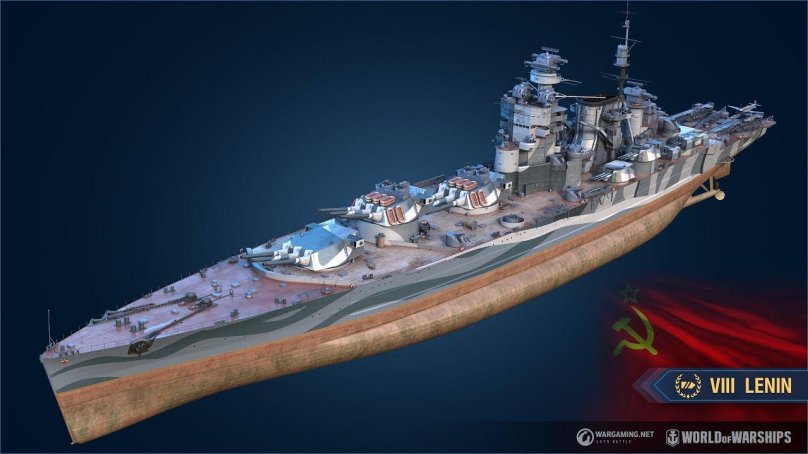 Линкор Ленин World of Warships