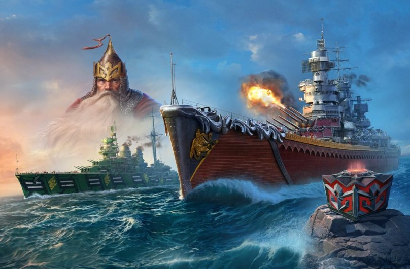 Огромный корабль фэнтези