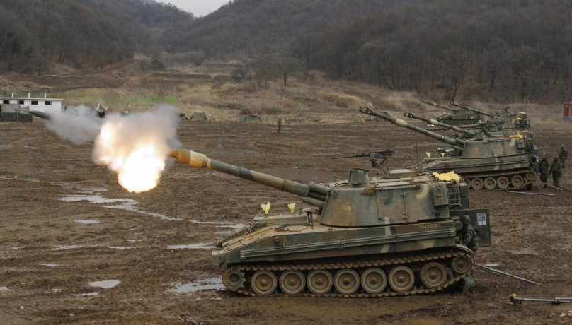 САУ 2с19 Мста-с в Чечне