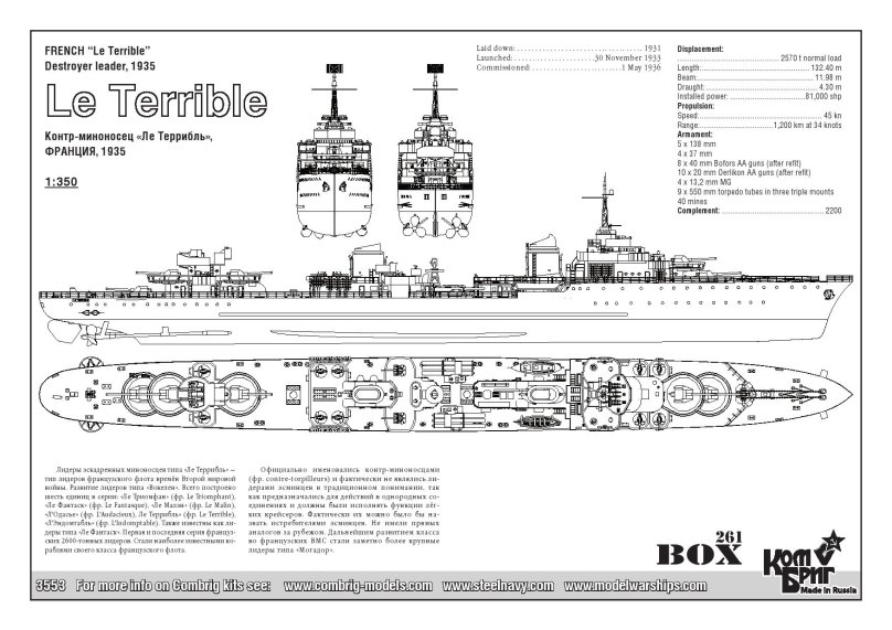 Лидеры эскадренных миноносцев типа «Ле фантаск»