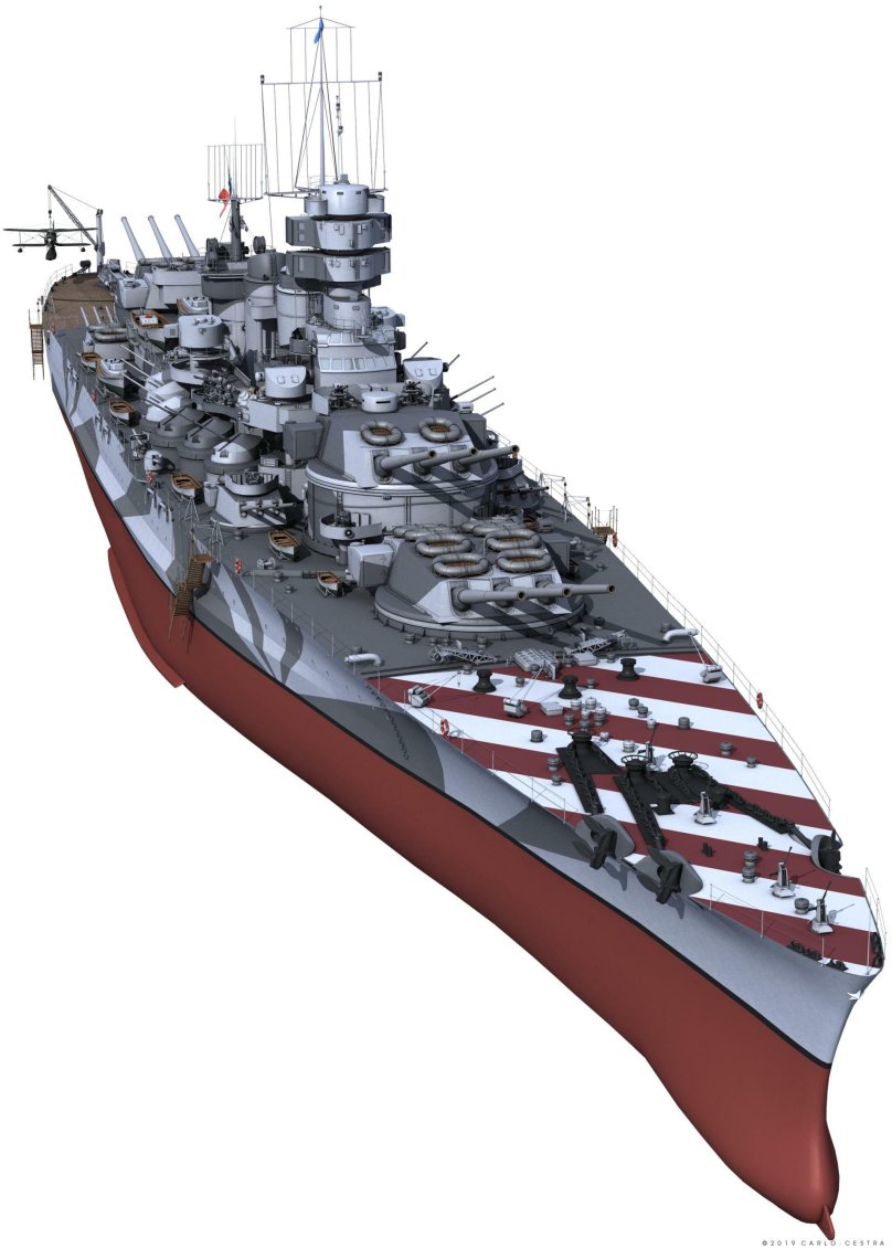 Витторио Венето линкор модель
