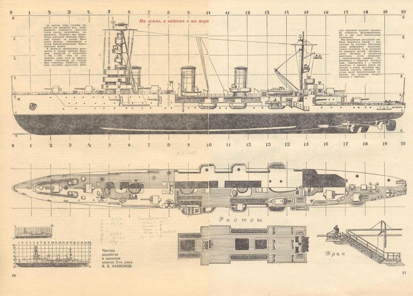 Крейсер Светлана 1913 чертежи