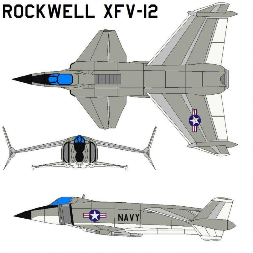 Самолет Rockwell XFV-12
