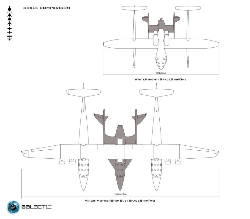 SPACESHIPTWO чертеж