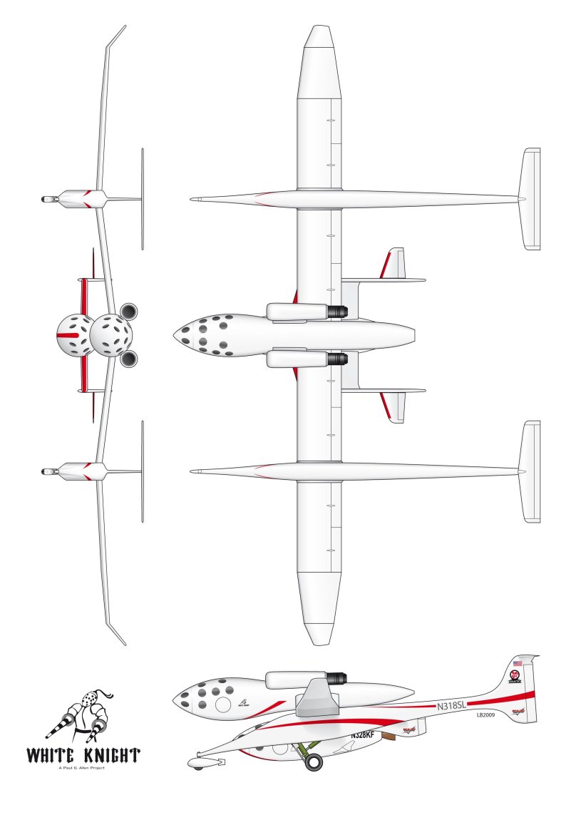 SPACESHIPTWO чертеж