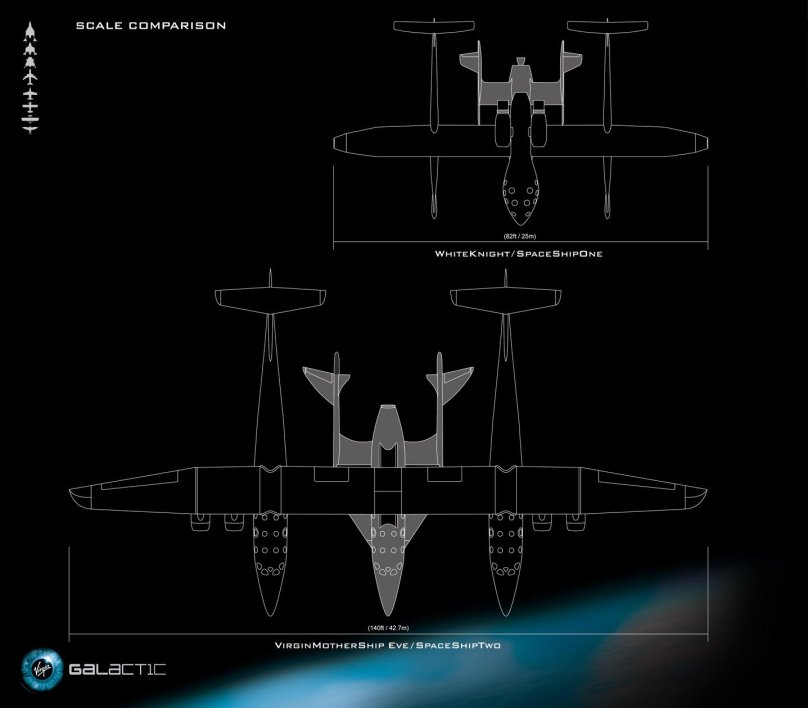 SPACESHIPTWO чертеж