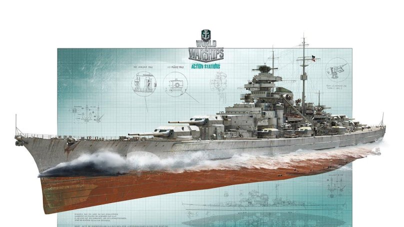 Бисмарк линкор варшипс