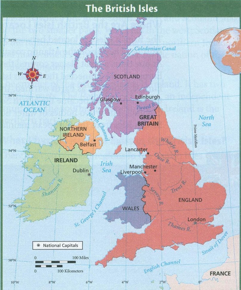 Карта British Isles