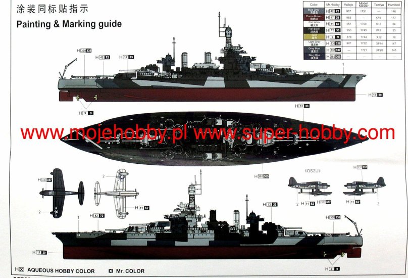 Модель линкора Колорадо