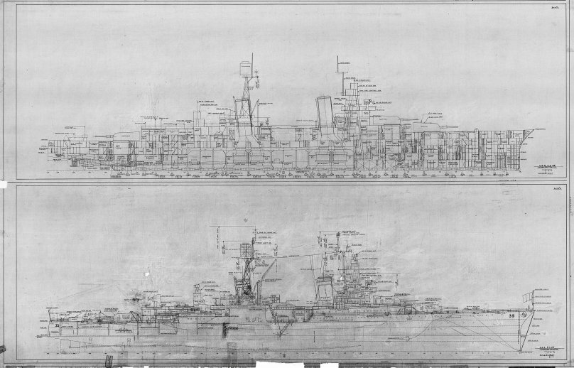 Линейный крейсер Аляска чертежи