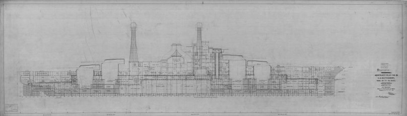 Линкор South Carolina чертежи