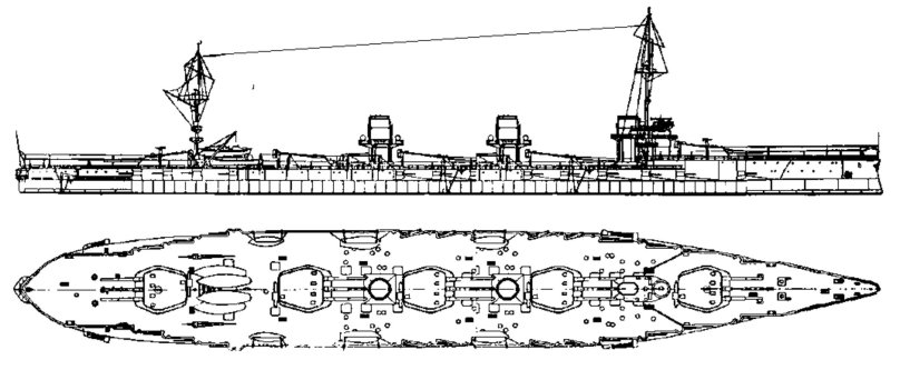 Линкор Император Николай 1 чертежи