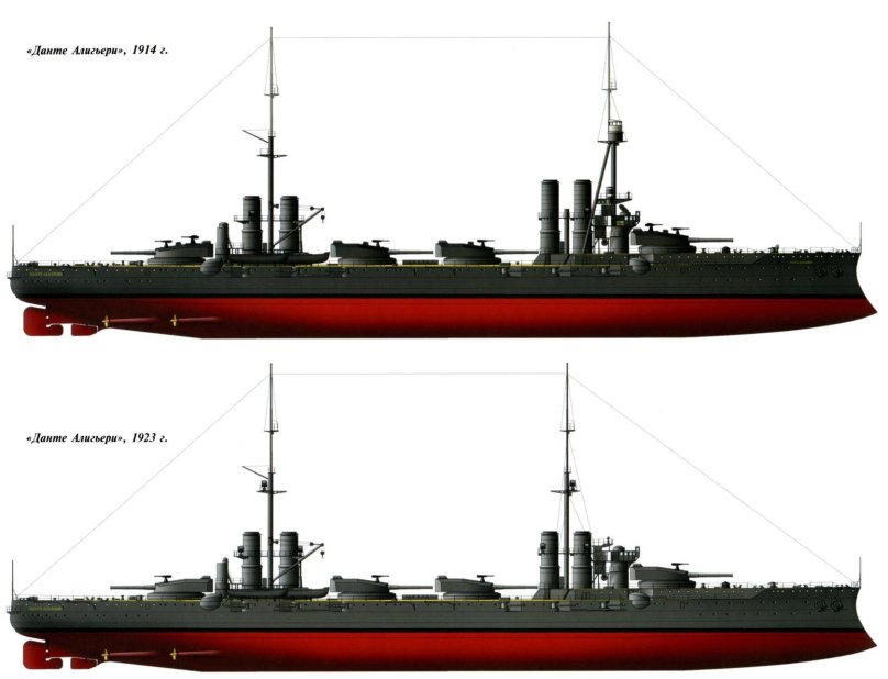 Итальянский линкор Данте Алигьери