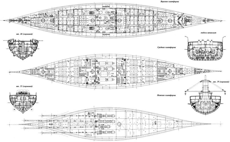 Линкор Данте Алигьери чертежи