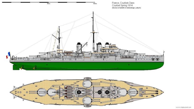Линейные корабли типа "Courbet"