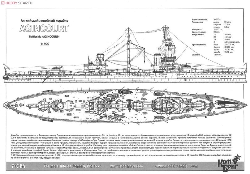 Линкор HMS "Agincourt"